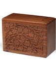 Hand Crafted Personalized Rosewood Wooden Pet Urn for Ashes-Tree of Life Cremation Urn