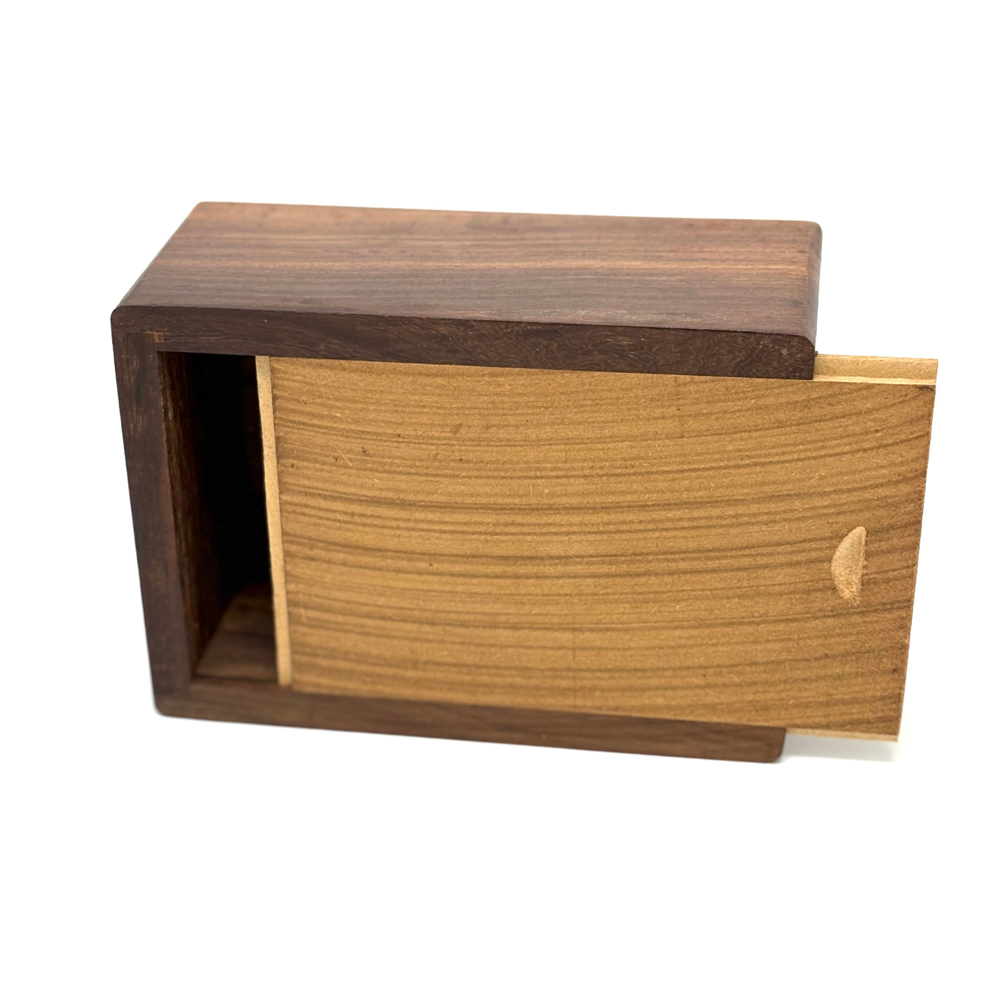 Sliding bottom wooden urn to secure its cremains contents wooden pet urn for ashes dog urn cat urn animal urn