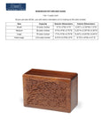 Hand Crafted Personalized Rosewood Wooden Pet Urn for Ashes-Tree of Life Cremation Urn