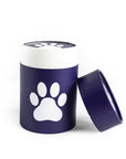 Biodegradable Pet Scattering Urn-Blue Paw Print-Eco Friendly Scattering Tube