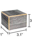 Society Collection-Extra Small Cremation Urn-Coastal Gray Finish - chateau-urns