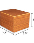 Society Collection-Large Adult Cremation Urn- Rustic Oak Finish - chateau-urns