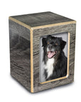Society Collection-Small-Photo Pet / Keepsake Cremation Urn-Coastal Gray Finish - chateau-urns
