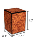 Society Collection-Small Keepsake/Pet Cremation Urn-Burl Wood Finish - chateau-urns