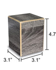 Society Collection-Small Keepsake/Pet Cremation Urn-Coastal Gray Finish - chateau-urns