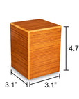 Society Collection-Small Keepsake/Pet Cremation Urn-Rustic Oak Finish - chateau-urns