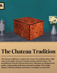 Society Collection-Large Adult Cremation Urn-Burl Wood Finish - chateau-urns