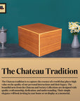 Society Collection-Large Adult Cremation Urn- Rustic Oak Finish - chateau-urns