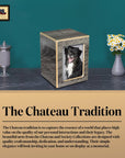 Society Collection-Small-Photo Pet / Keepsake Cremation Urn-Coastal Gray Finish - chateau-urns
